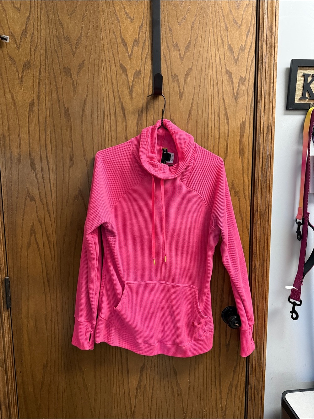 Under Armour Hot Pink Cowl Neck Pullover